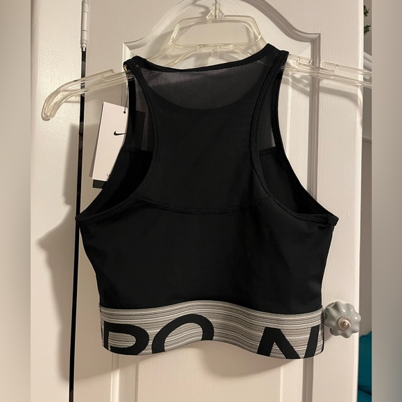 NWT Nike Pro Dri-Fit Black Sports Bra - Picture 3 of 12